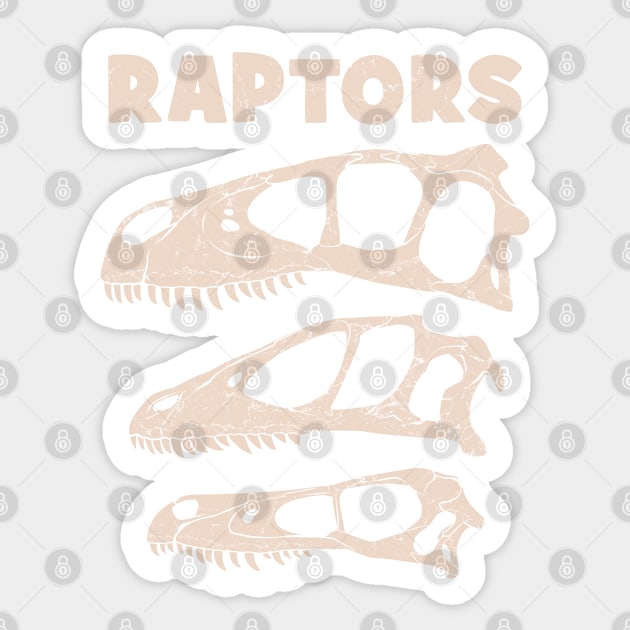 Raptors Utahraptor Deinonychus Velociraptor Sticker by NicGrayTees